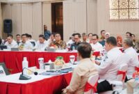 Kepala Badan Pangan Nasional (Bapanas) Arief Prasetyo Adi saat Rapat Koordinasi Bidang Pangan Provinsi Banten di Pendopo Gubernur, Serang, Banten pada Jumat (10/1/2025). (Dok. Tim Komunikasi Bapanas)