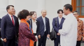 Momen Menteri Pertanian Andi Amran Sulaiman menerima kunjungan Madam Thai Huong, Chairman dari TH Group Vietnam pada Kamis (13/2/2025) sore di Jakarta. (Dok. Kementan)
