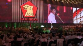 Acara peringatan HUT ke-17 Partai Gerindra yang digelar di Sentul International Convention Center (SICC), Sentul, Bogor. (Dok. Tim Media Prabowo)


