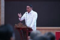 Wakil Menteri Pertanian (Wamentan), Sudaryono  dalam Rapat Koordinasi (Rakor) Teritorial Mabes TNI yang bertajuk Sinergi Akselerasi Swasembada Pangan Nasional di Denma Mabes TNI, Jakarta. (Dok. Kementan)