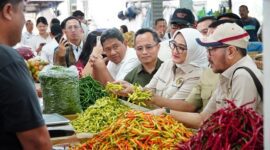 Bapanas mendampingi Komisi IV DPR RI melakukan kunjungan kerja ke Pasar Johar, Semarang. (Dok. Bapanas)