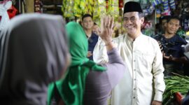 Menteri Pertanian Andi Amran Sulaiman melakukan inspeksi mendadak (sidak) ke Pasar Jaya Lenteng Agung, Jakarta Selatan. (Dok. Kementan)