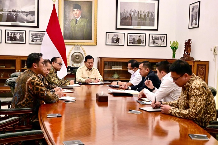 Rapat Terbatas di Istana Negara bersama Presiden Prabowo. (Dok. Kementan)