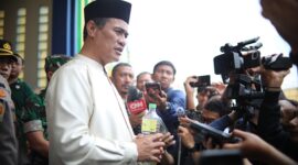 Menteri Pertanian Andi Amran Sulaiman melakukan inspeksi mendadak (sidak) ke Pasar Jaya Lenteng Agung, Jakarta Selatan. (Dok. Kementsm)