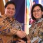 Menteri Keuangan, Sri Mulyani Indrawati bersama Menteri Koordinator Bidang Perekonomian Airlangga Hartarto. (Instagram.com @manado.times)

