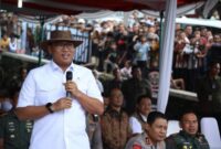 Wakil Menteri Pertanian RI, Sudaryono dalam acara Kontes dan Expo Sapi APPSI 2025 di Boyolali. (Dok. Kementan)