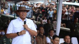 Wakil Menteri Pertanian RI, Sudaryono dalam acara Kontes dan Expo Sapi APPSI 2025 di Boyolali. (Dok. Kementan)