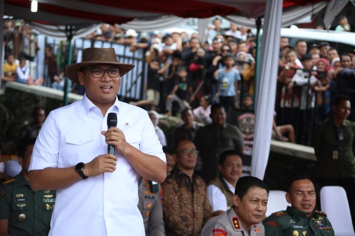 Wakil Menteri Pertanian RI, Sudaryono dalam acara Kontes dan Expo Sapi APPSI 2025 di Boyolali. (Dok. Kementan)