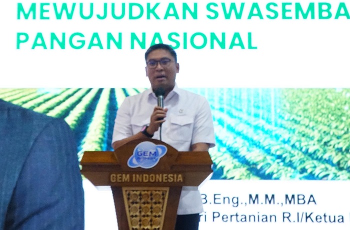 Wamentan Sudaryono membuka Inagritech 2025 dengan seruan revolusi pertanian nasional dan tekad hentikan impor beras. (Dok. Kementan)